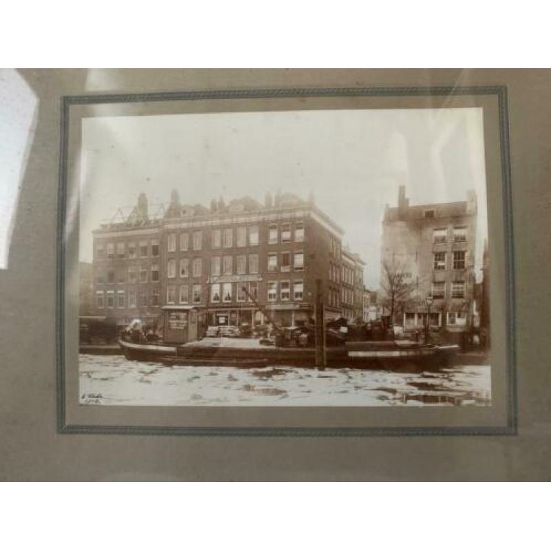 Oude lijst met foto van Amsterdam? Uit 1912