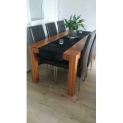 Eethoek met 6 stoelen