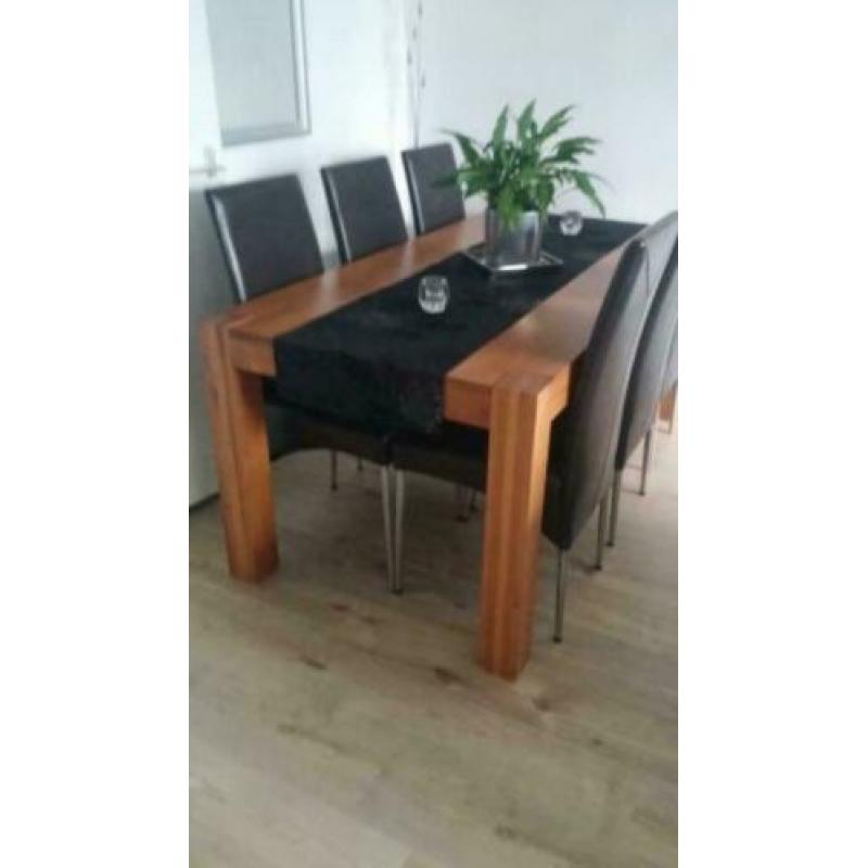 Eethoek met 6 stoelen