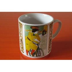 Set van 3 retro vintage porseleinen Monopoli Italy mokken