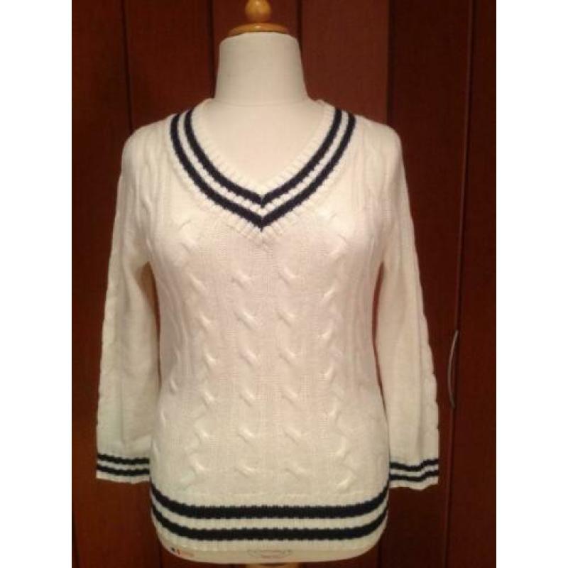 Mooie witte leuke trui, maat 14/42. Truien en Vesten