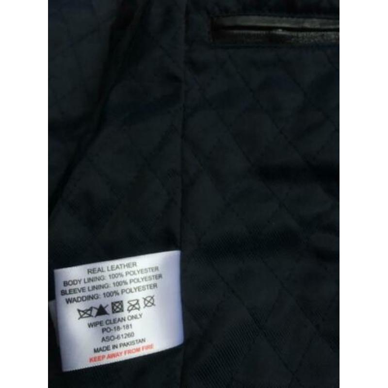 Barnley’s bike jacket leer maat S
