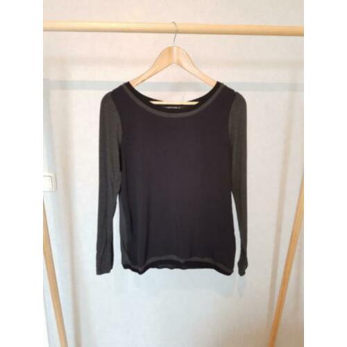 Mooi zwart/grijs Expresso shirt in maat s.