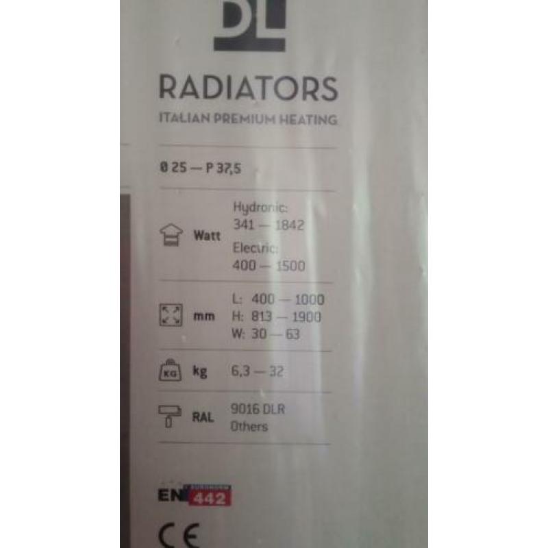 Design radiator - wit H 1450 x B 600 NIEUW