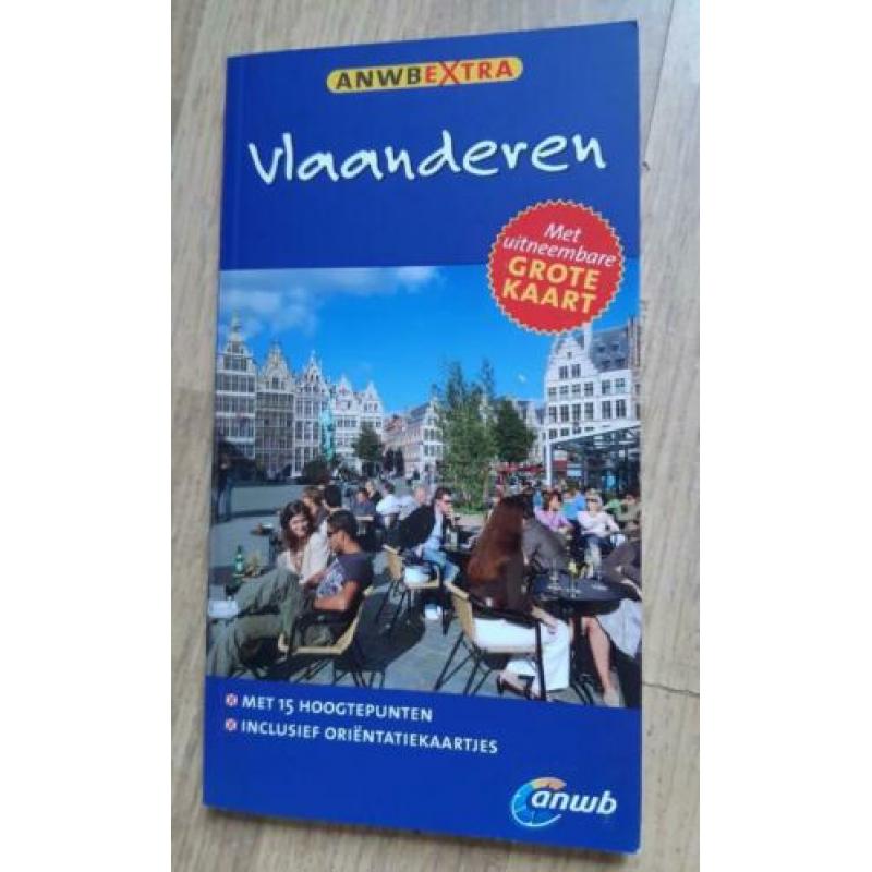 ANWB Extra: Vlaanderen met grote uitneembare kaart