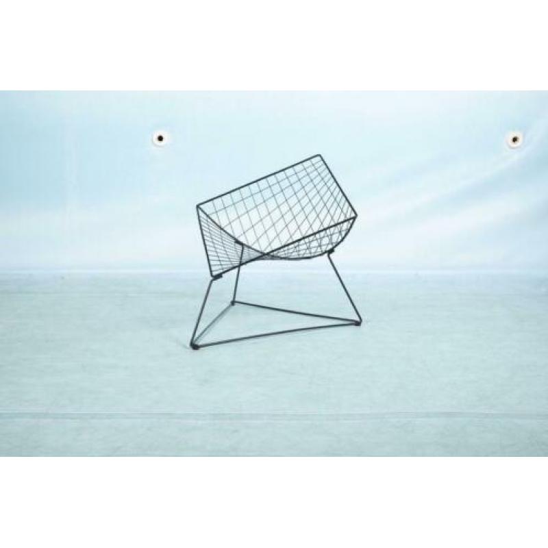 Vintage design draadfauteuil ‘Oti’ Gammelgaard 80s memphis