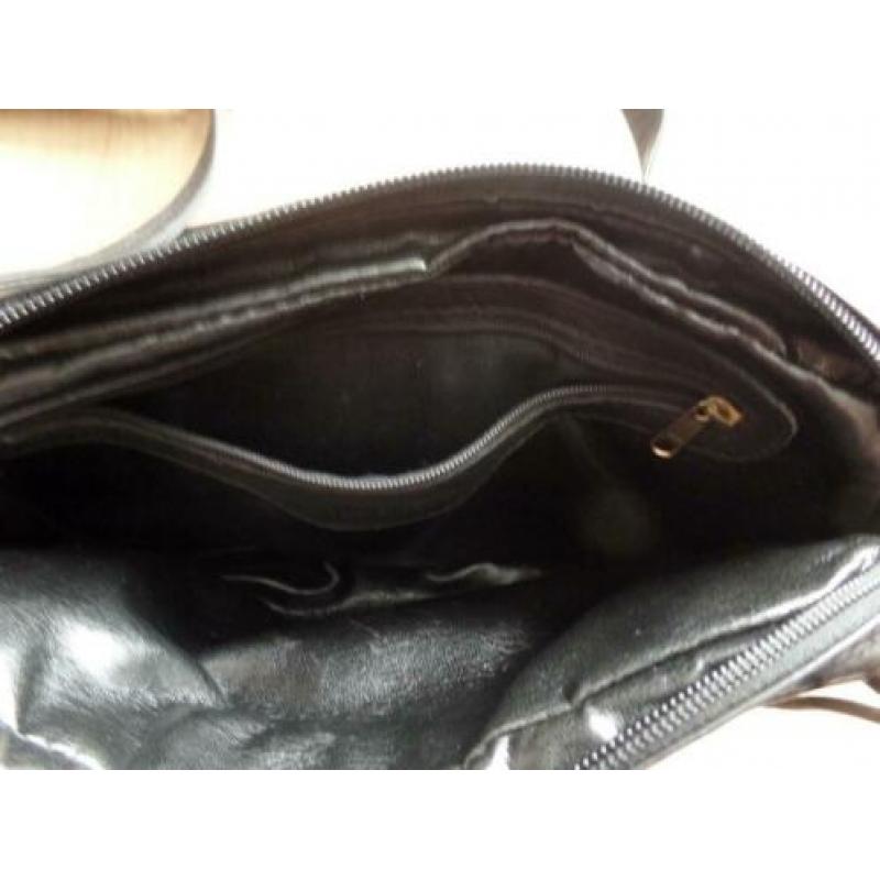 Bolsos Domingo leren schoudertas