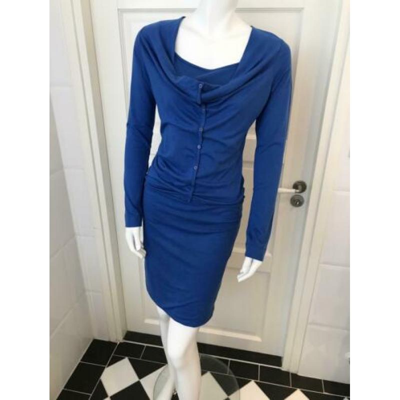 CLAUDIA STRATER jurk - 38 - blauw - ZGAN