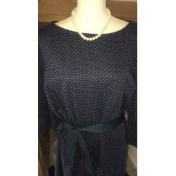 Donkerblauwe jurk C&A maat 44/46