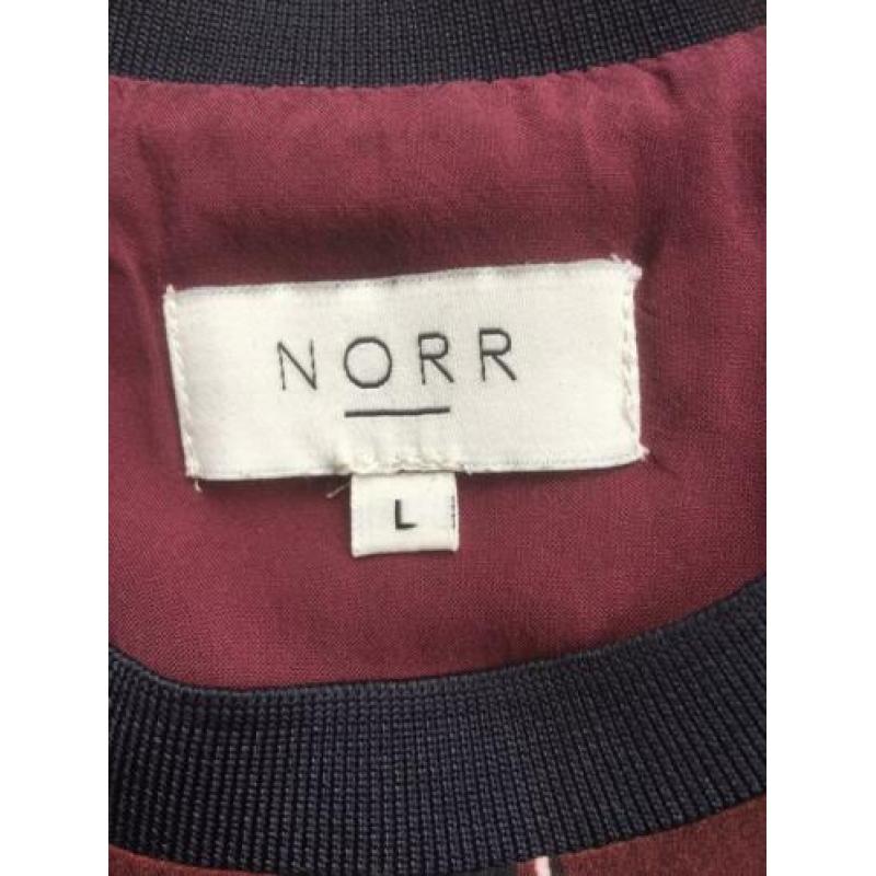 Jurk L bordeaux/donkerblauw
