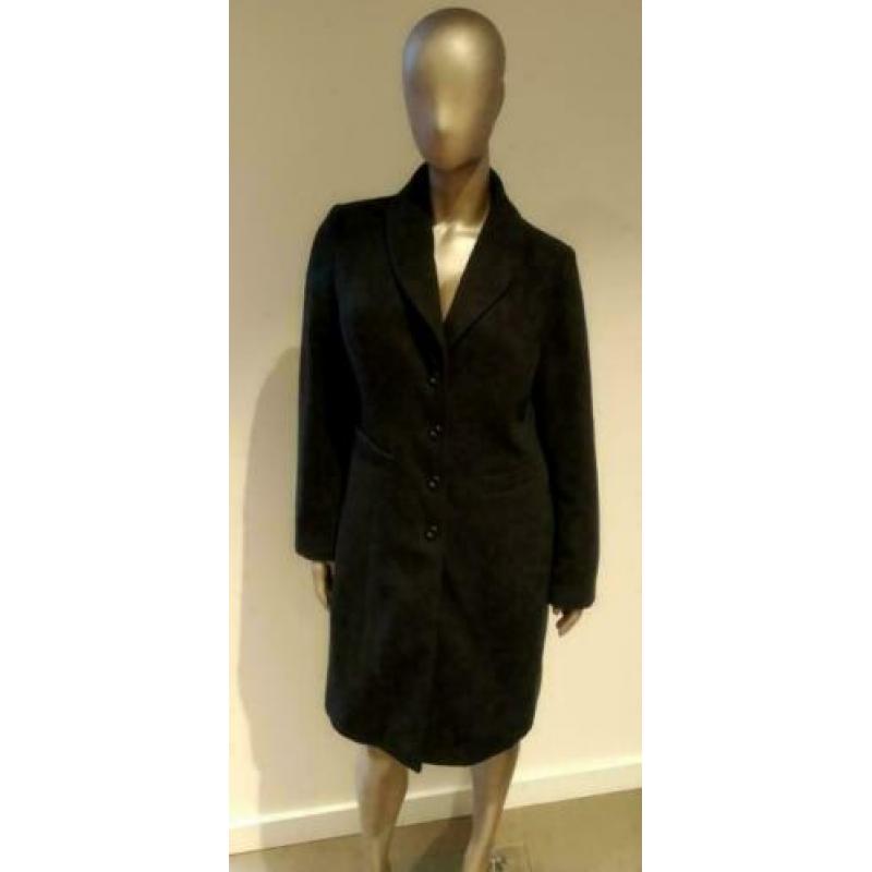 Zwarte dames mantel / jas - maat 42