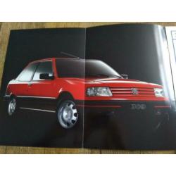 Peugeot 309 GTi folder uit 1993