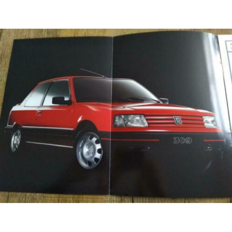 Peugeot 309 GTi folder uit 1993