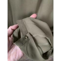 Mango groene blouse/ tuniek met zwart detail maat S