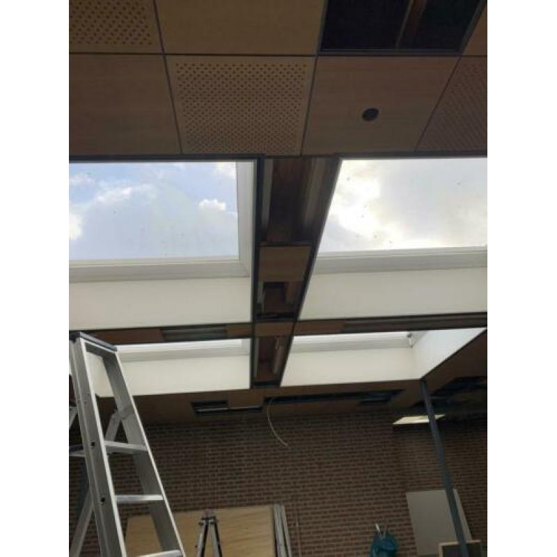 Lichtkoepels unieke maat 2200x2200 in goede staat 2 stuks