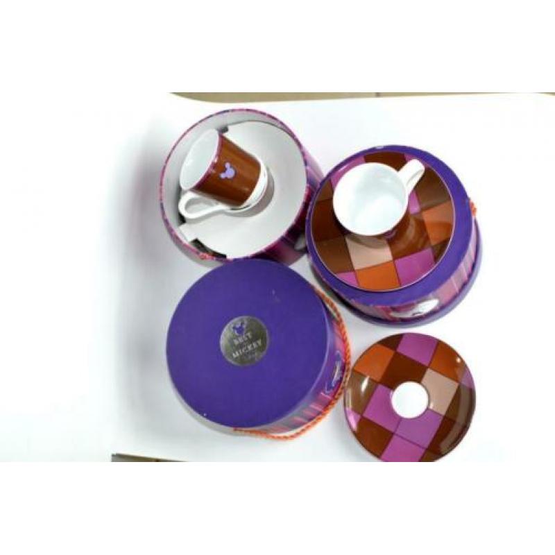 Disney Mickey MOUSE Sieger design servies NIEUW kopjes kom