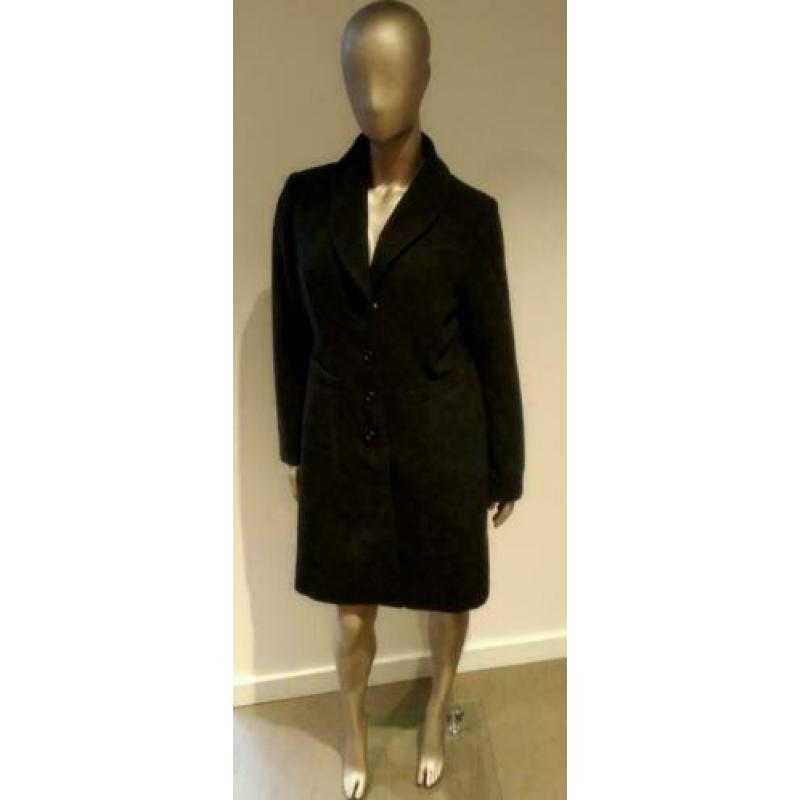 Zwarte dames mantel / jas - maat 42