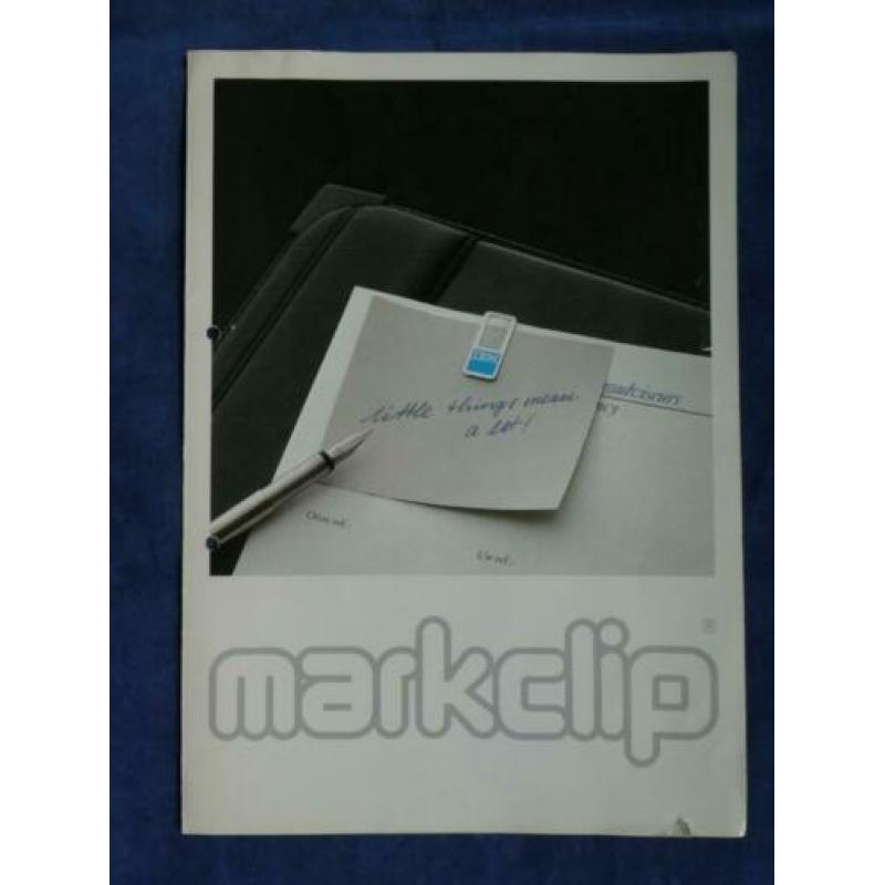 Markclip paperclip presentatiefolder met prijslijst