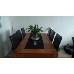 Eethoek met 6 stoelen