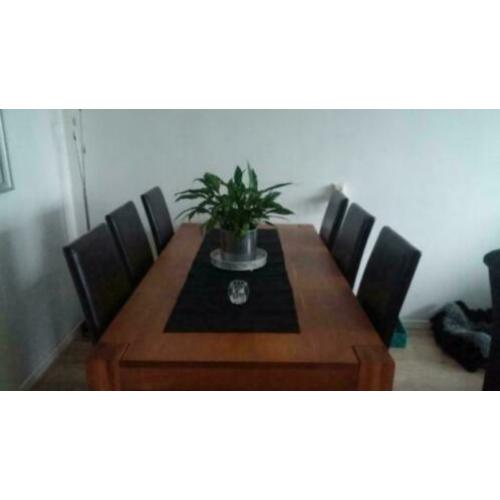 Eethoek met 6 stoelen