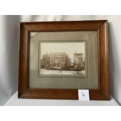 Oude lijst met foto van Amsterdam? Uit 1912