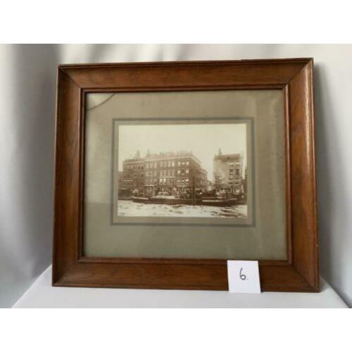 Oude lijst met foto van Amsterdam? Uit 1912