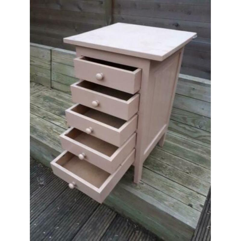 Vintage houten ladekastje