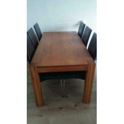 Eethoek met 6 stoelen