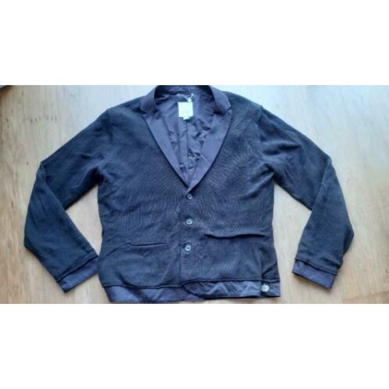 Stoere zwarte colbert / blazer van Diesel maat XXL