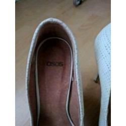 Leren pumps wit ASOS 36