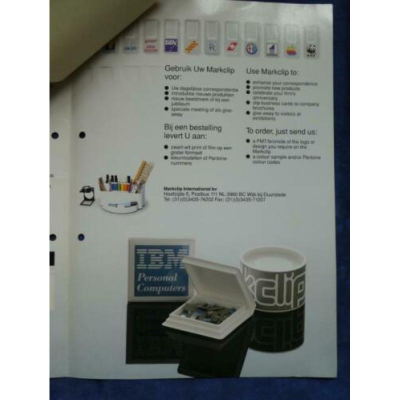Markclip paperclip presentatiefolder met prijslijst