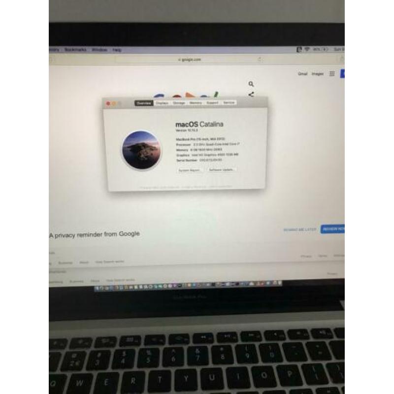 Macbook Pro Mid 2012 model i7