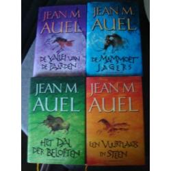 4 boeken jean m auel hardcover alleen samen te koop