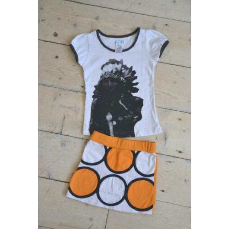 Prachtig shirtje van Lofff met gratis rokje 104