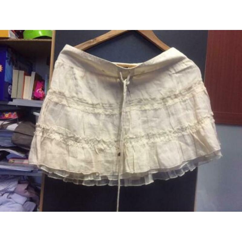 Nieuw beige rok, maat: M