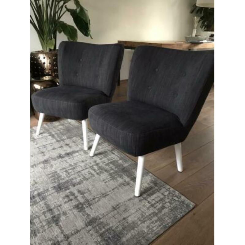 Fauteuil Lifestyle home donkergrijs design 2 stuks zgan