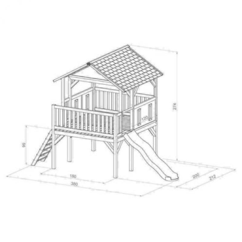 Axi houten safari speelhuisje Baloo | Houten speelhuizen