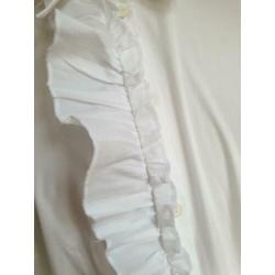 Joop! Witte blouse met ruches