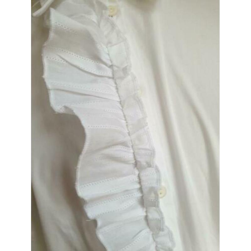 Joop! Witte blouse met ruches