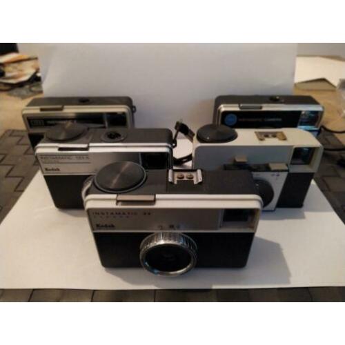 5 mooie oude analoge kodak instamatic camera's