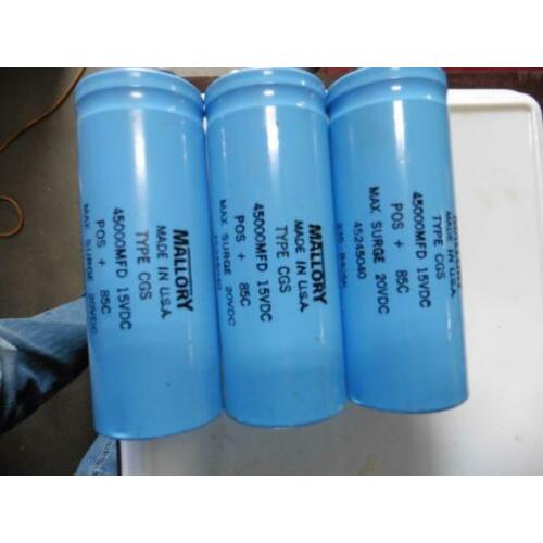 condensator 3 stuks mallory schroef condensator