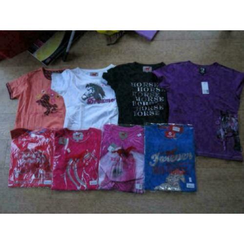 T-shirts maat 164 Horka en Red Horse, 3 voor 25 euro