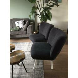 Fauteuil Lifestyle home donkergrijs design 2 stuks zgan