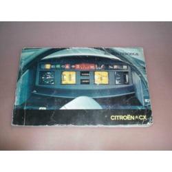 Handleiding/ instructieboekje Citroen CX 1975