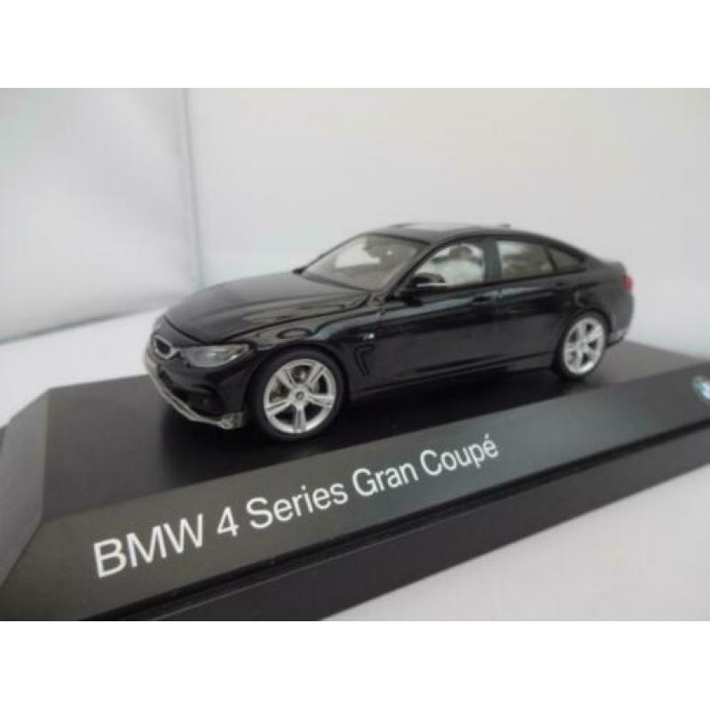 BMW 4 Gran Coupe Black van Kyosho 80422348790 voor BMW 1/43