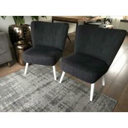 Fauteuil Lifestyle home donkergrijs design 2 stuks zgan