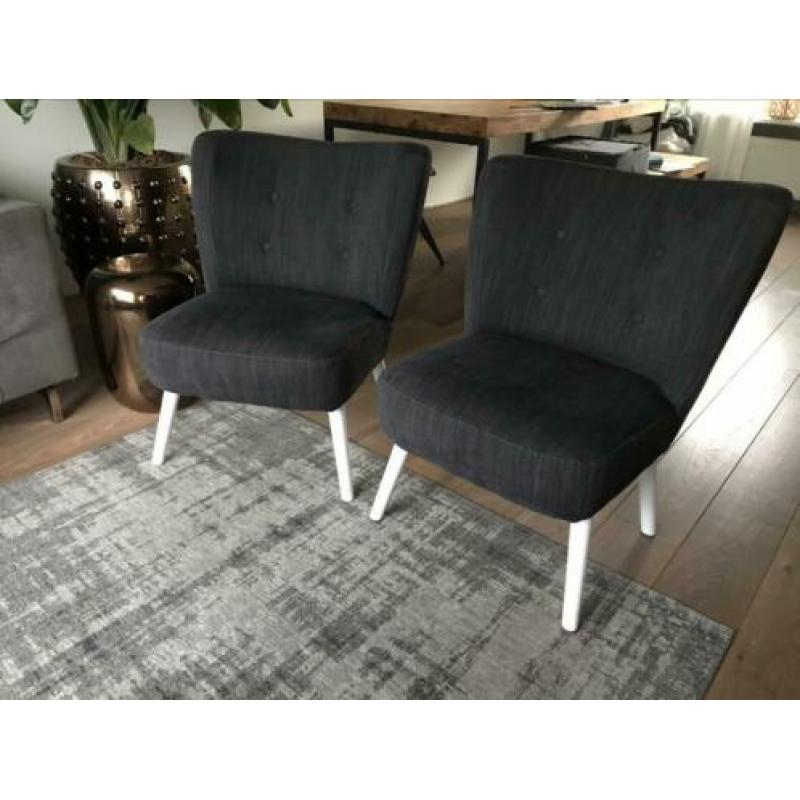 Fauteuil Lifestyle home donkergrijs design 2 stuks zgan