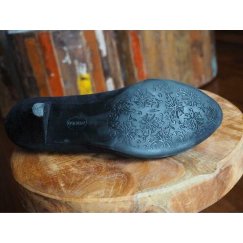 GRACELAND, zwart suède pumps, maat 41.