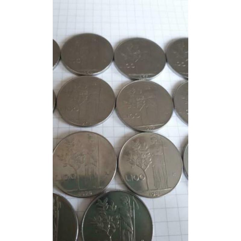 Italië 100 lire 17 stuks