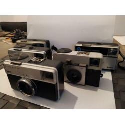 5 mooie oude analoge kodak instamatic camera's